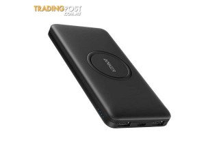 Anker PowerCore Essential 10000 Power Bank with Qi Wireless Charging - Black - Anker - 194644021467 - A1615T11