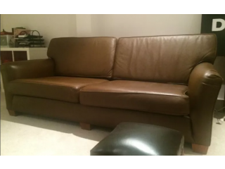 Cow Hide Leather Sofa