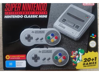 Super Nintendo Classic mini Game console, SNES, new in box, with 21 games