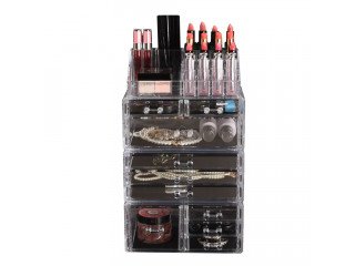 Cosmetic 10 Drawer Makeup Organizer Storage Jewellery Holder Box Acrylic Display - MB1006